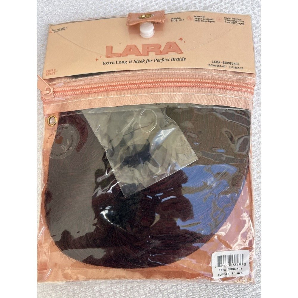 Insert Name Here INH Lara Extra Long 34" Sleek Braid Extension Burgundy New
